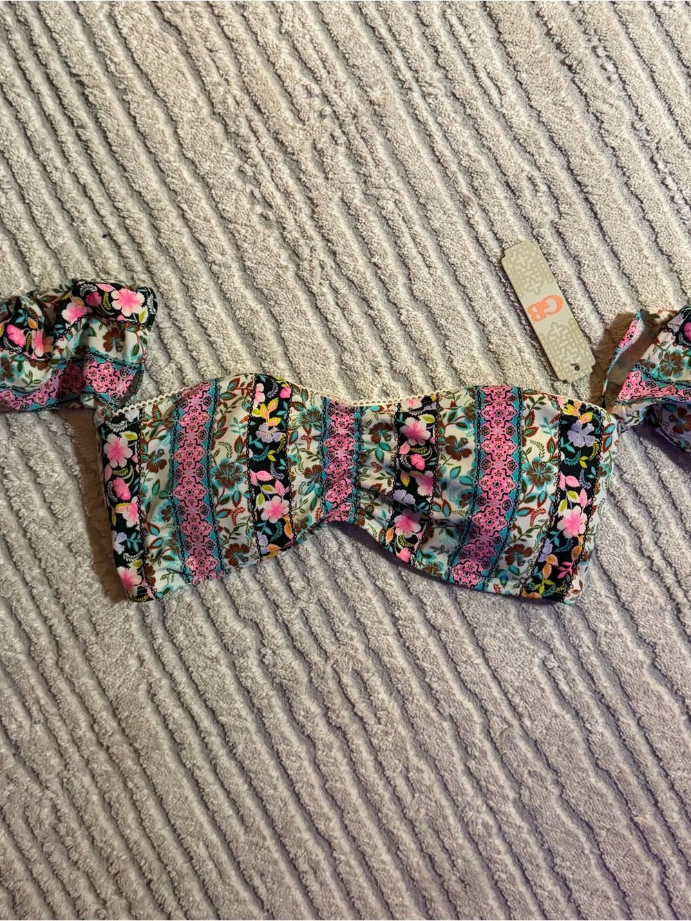 Gianni Bini Swim Floral Bikini Top